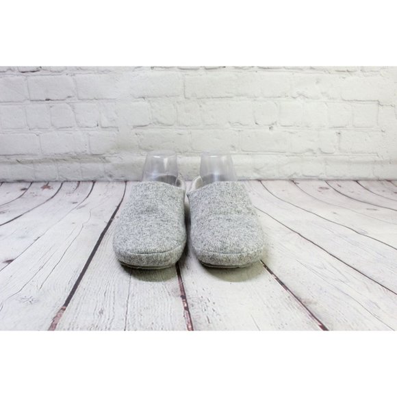 LL Bean Gray Scuff Slip On Sweater Fleece Lined Slippers Size 8 M - Picture 3 of 9